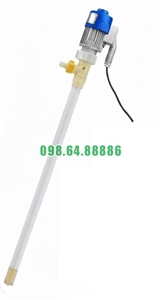 Máy bơm phuy hóa chất JDT-600W-PVDF chịu nhiệt ≤60℃